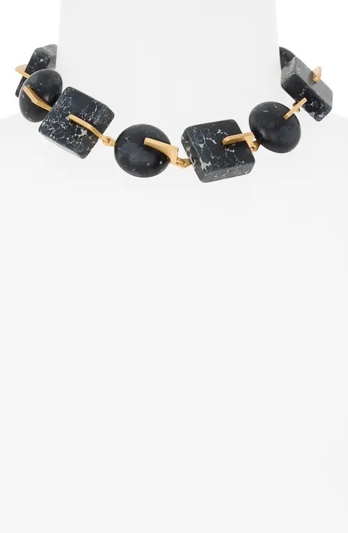 Cult Gaia Laguna Stone Choker Necklace in Black Multi at Nordstrom | Nordstrom