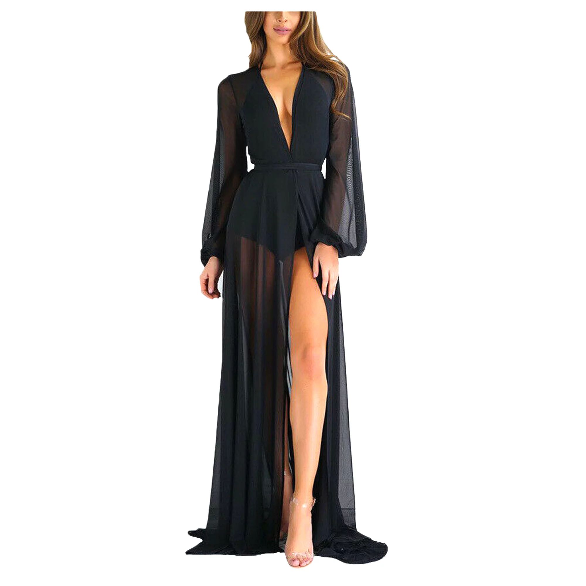 EyicmarnWomen Beach Bikini Cover Up Swimwear Kaftan Maxi Dress BlackAverage Rating:(3.0) starsout... | Walmart (US)