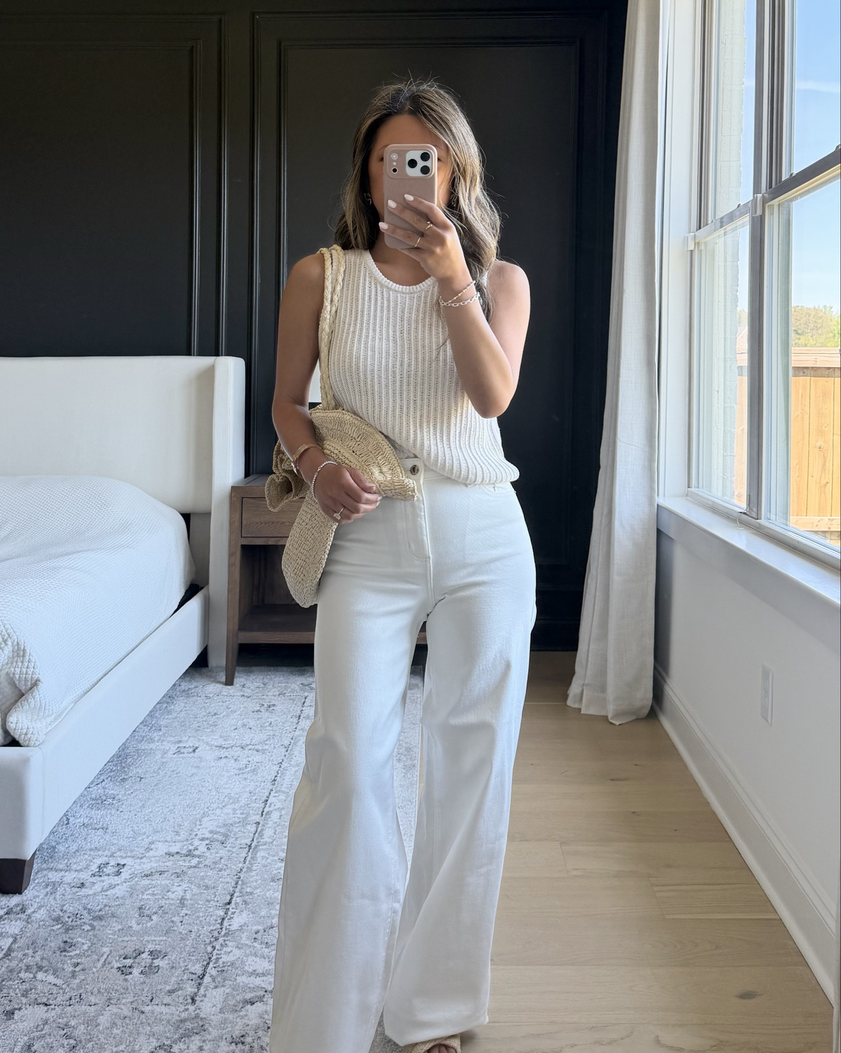 Top - Small
Jeans - 2
Linen pants - XS 

#LTKOver40 #LTKootd #LTKPetite