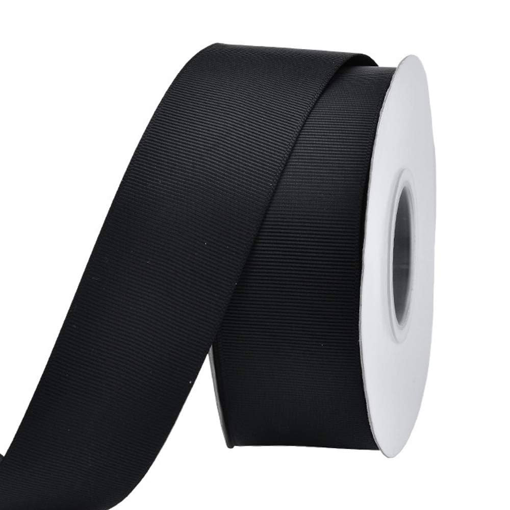 Ribest 1 1/2 inch Black Grosgrain Ribbon 25 Yards Per Roll for Gift Wrapping Crafts Bow Maker Wre... | Amazon (US)