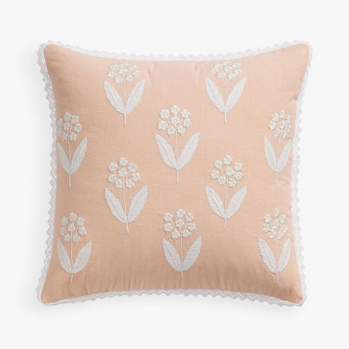 Lili Embroidered Pillow Cover | Pottery Barn Teen