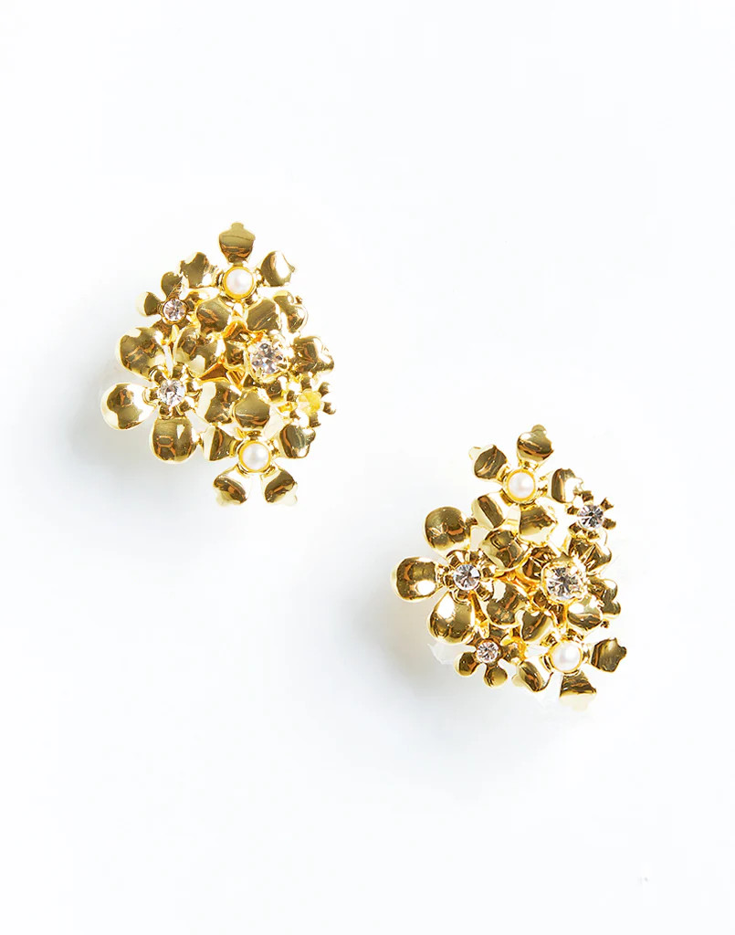 Narra Cluster Clip-On Earrings | Mestiza New York