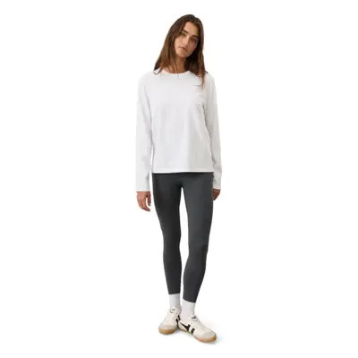 Pact Organic Cotton Soft-Slub Essential Crewneck Long Sleeve Tee in White at Nordstrom, Size X-Small | Nordstrom