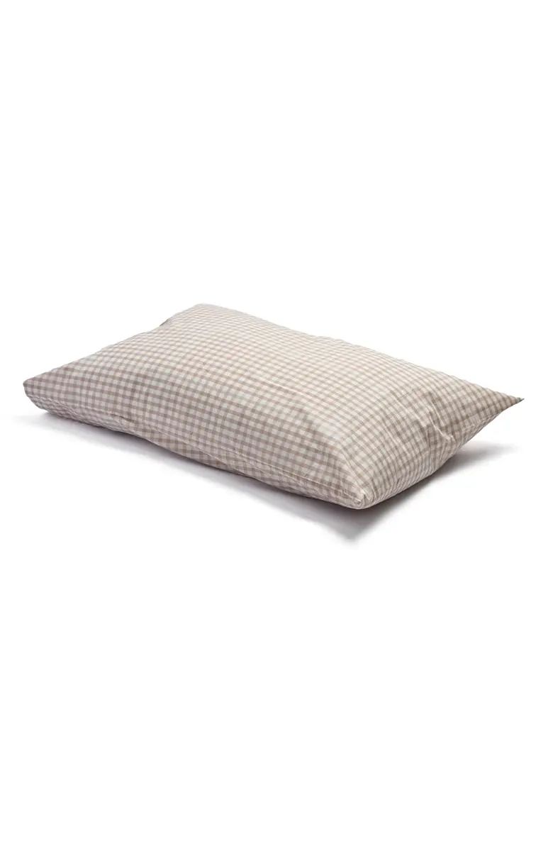 Set of 2 Gingham Linen Pillowcases | Nordstrom