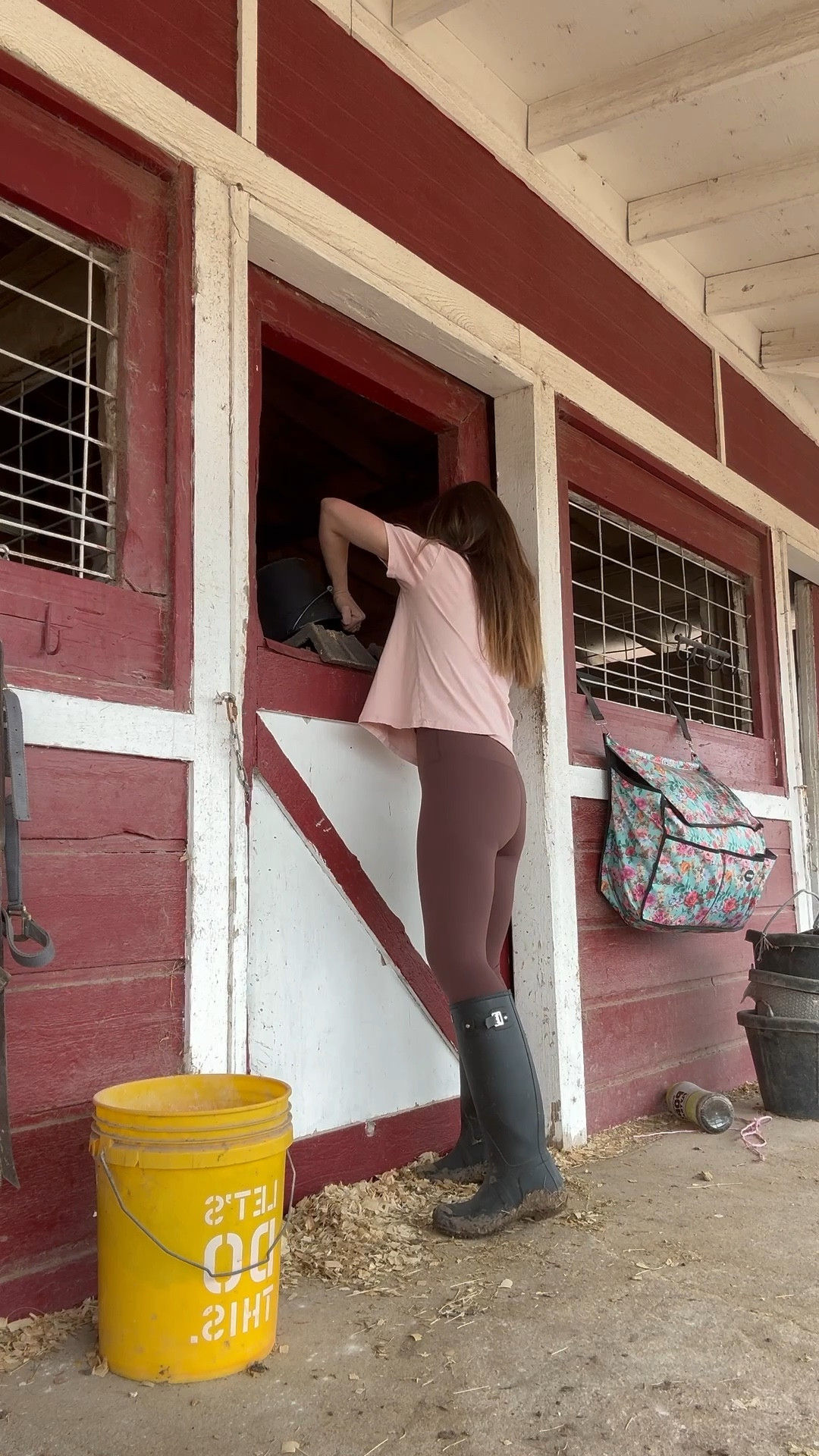 Breakfast at the barn. Slow mornings doing horse girl things… these are my favorite little things. #accidentalfarmgirl #barnlife #homesteadhome @nuuds 

#LTKmorningroutine #LTKootd #LTKdayinmylife
