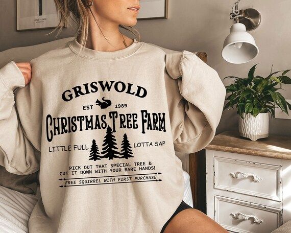 Griswold Christmas Tree Farm Crewneck Sweatshirt Cute | Etsy | Etsy (US)