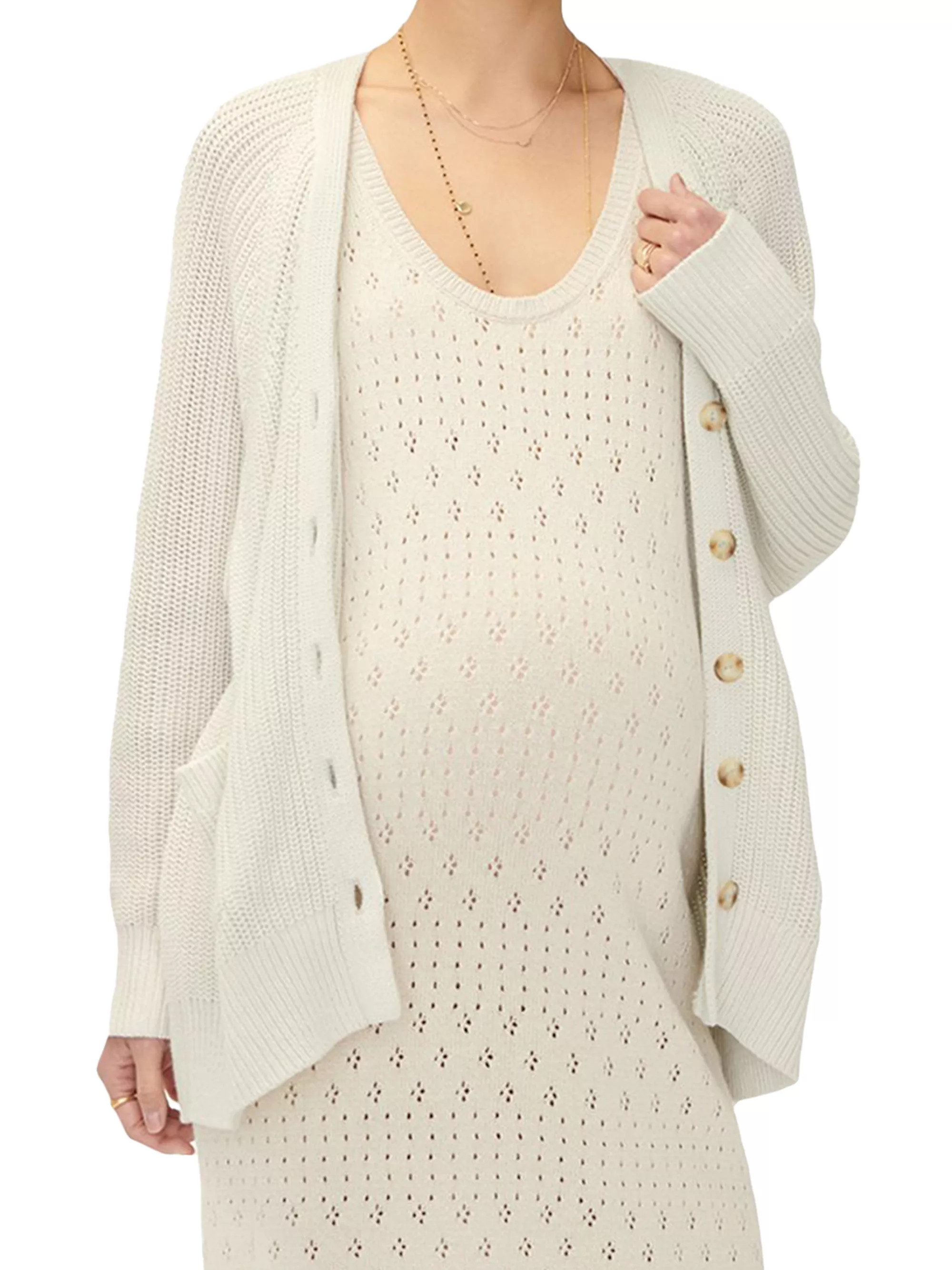 The Maternity Nursing Friendly Marlow Cardigan | Saks Fifth Avenue