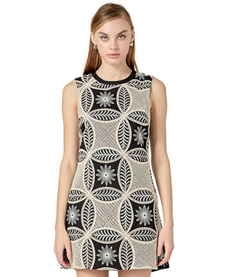 English Factory Women's Crochet Lace Sleeveless Mini Dress - Macy's | Macy's
