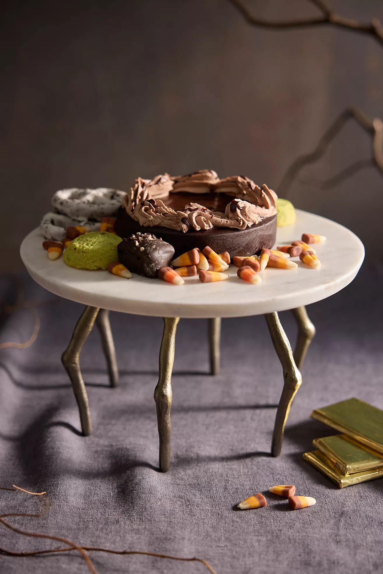 Spider Leg Marble Cake Stand | Anthropologie (US)