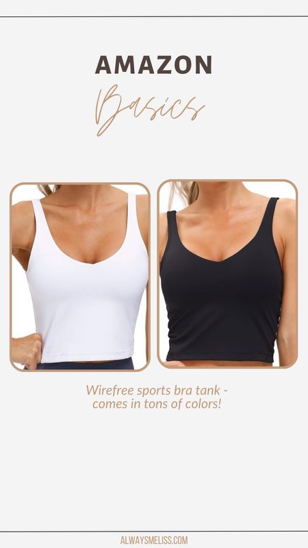 Wire free and padded sports bra tanks from Amazon. Comes in tons of colors.

#LTKfitness #LTKstyletip