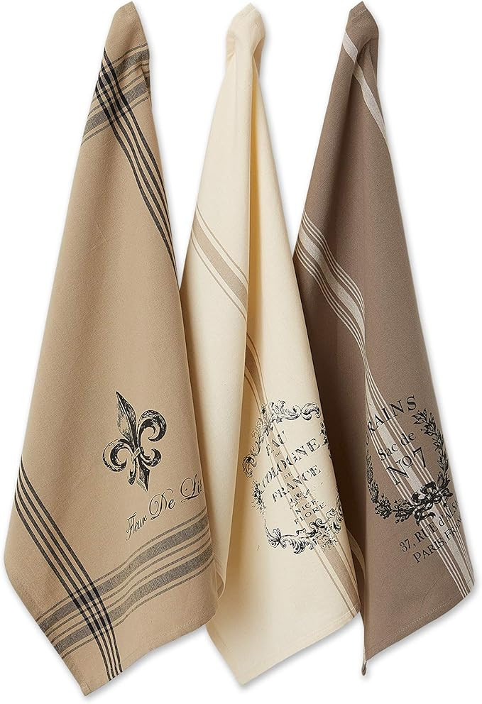 DII Cotton French Jacquard Dish Towels, Set of 3, Decorative Tea Towels for Everyday Kitchen Cook... | Amazon (US)