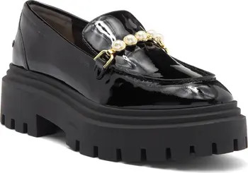 Stuart Weitzman Perla Imitation Pearl Lug Sole Loafer (Women) | Nordstromrack | Nordstrom Rack