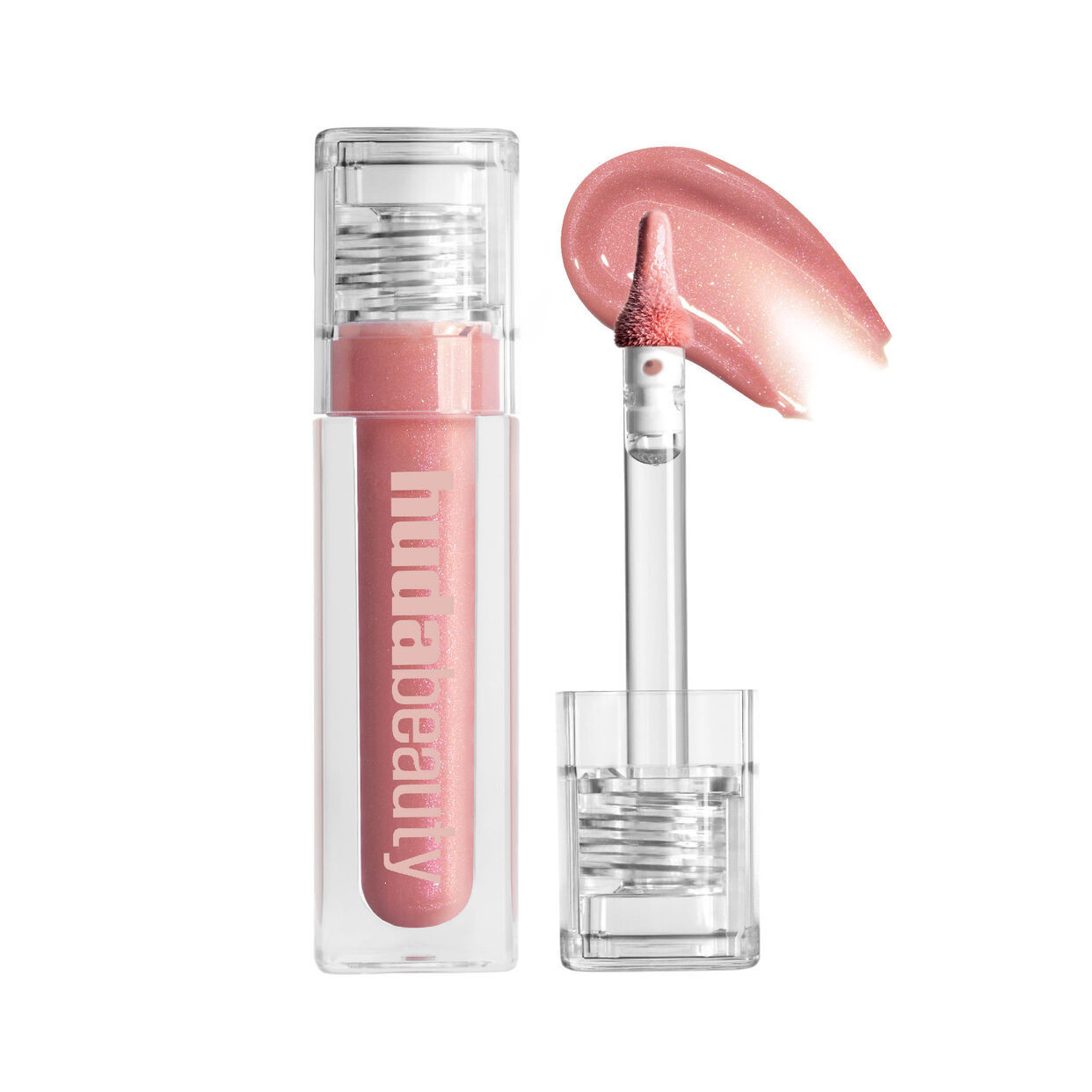 Icy Nude FAUX FILLER Lip Gloss – High-Shine, Shimmer for Fuller Lips | HUDA BEAUTY | Huda Beauty US