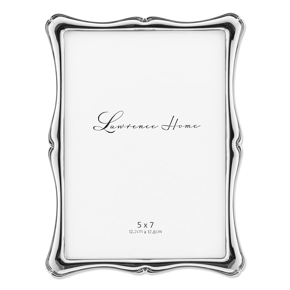 Lawrence Frames 710257 Silver Metal Romance Picture Frame, 5 by 7-Inch, Silver | Amazon (US)