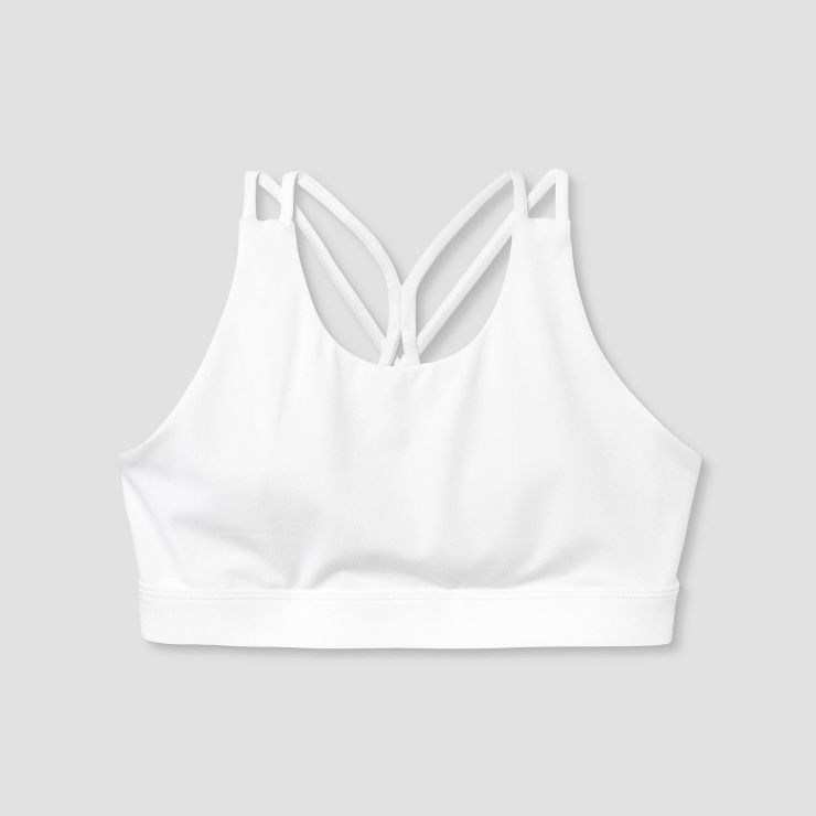 Girls' Microfiber Bra - All in Motion™ White | Target