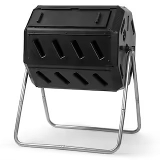 Tumbling Composter with Two Chambers for Efficient Batch Composting | The Home Depot