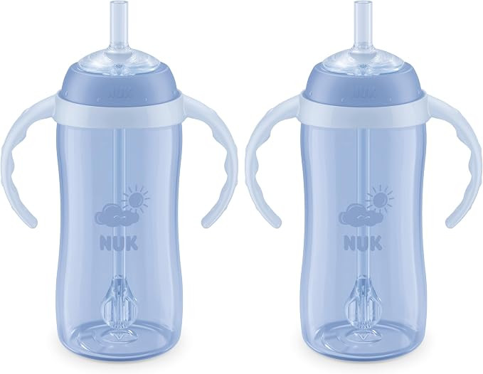 NUK Learner Straw Cup 10oz - Toddler Cup with Soft Straw for Easy Drinking Suitable for Ages 8 Mo... | Amazon (US)
