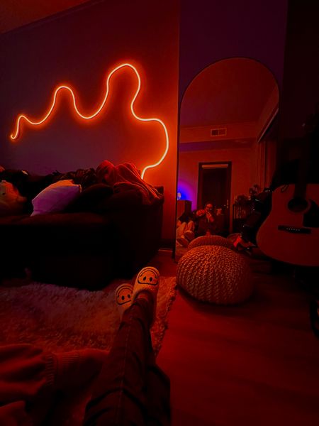 neon rope light living room decor 

#LTKFind #LTKunder50 #LTKhome