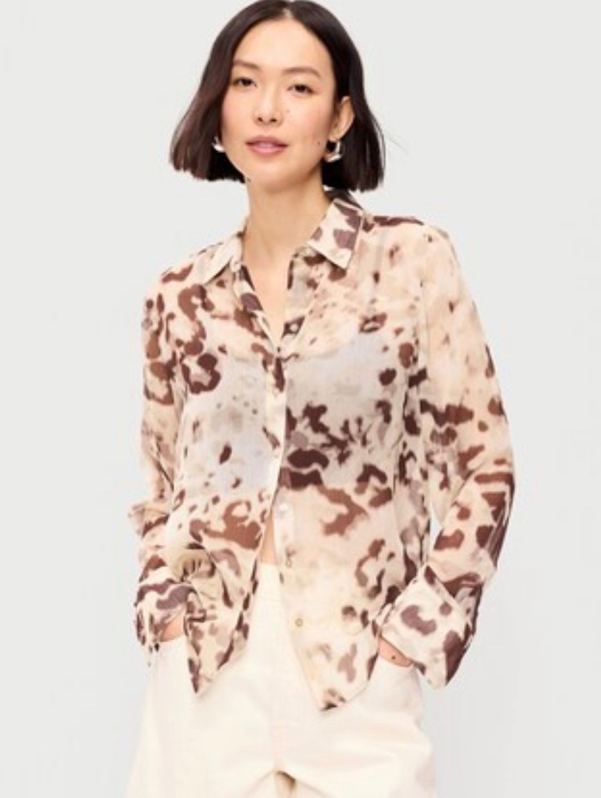 Old Navy button down blouse ￼

#LTKWorkwear #LTKTravel #LTKSeasonal