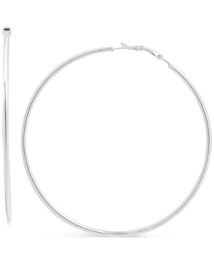 Giani Bernini Extra Large Sterling Silver Earrings, Hoop Earrings | Macys (US)