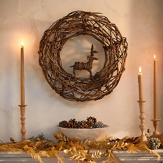Woven Vine Reindeer Wreath Base | Terrain