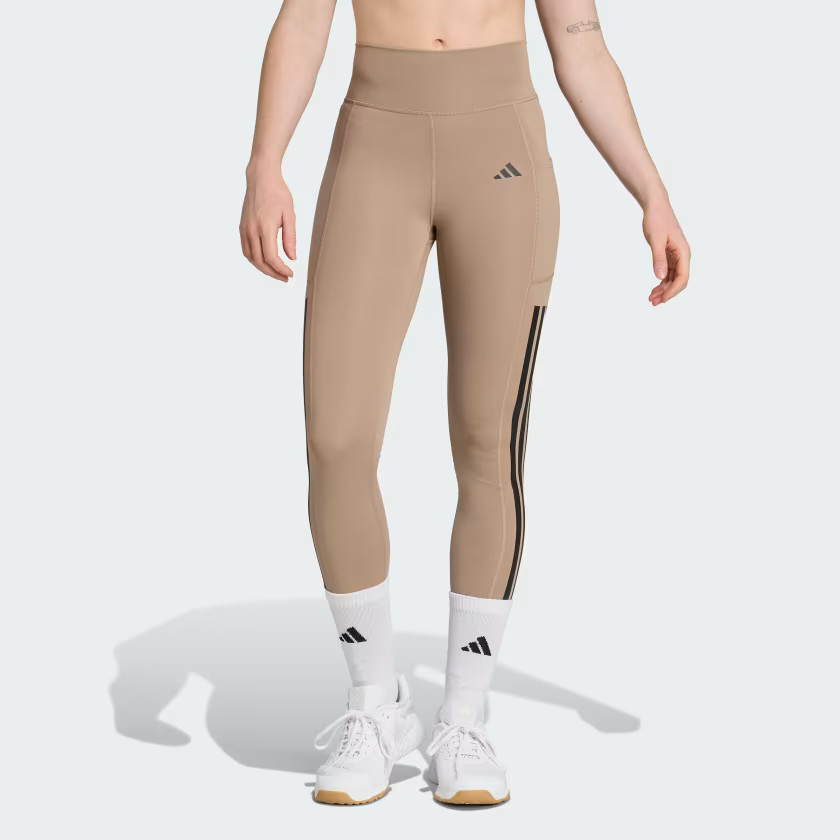 Optime 3-Stripes Full Length Leggings | adidas (US)
