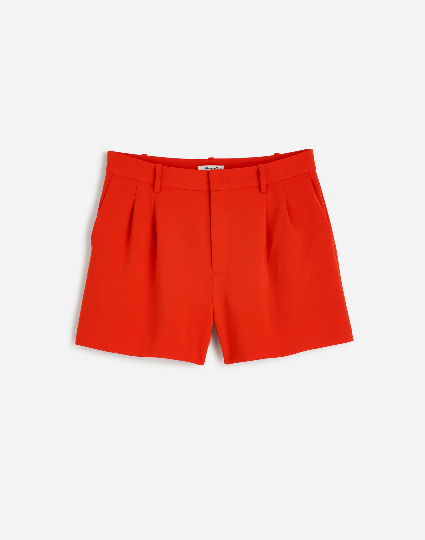 Easy Pleated Trouser Shorts in Crepe | Madewell