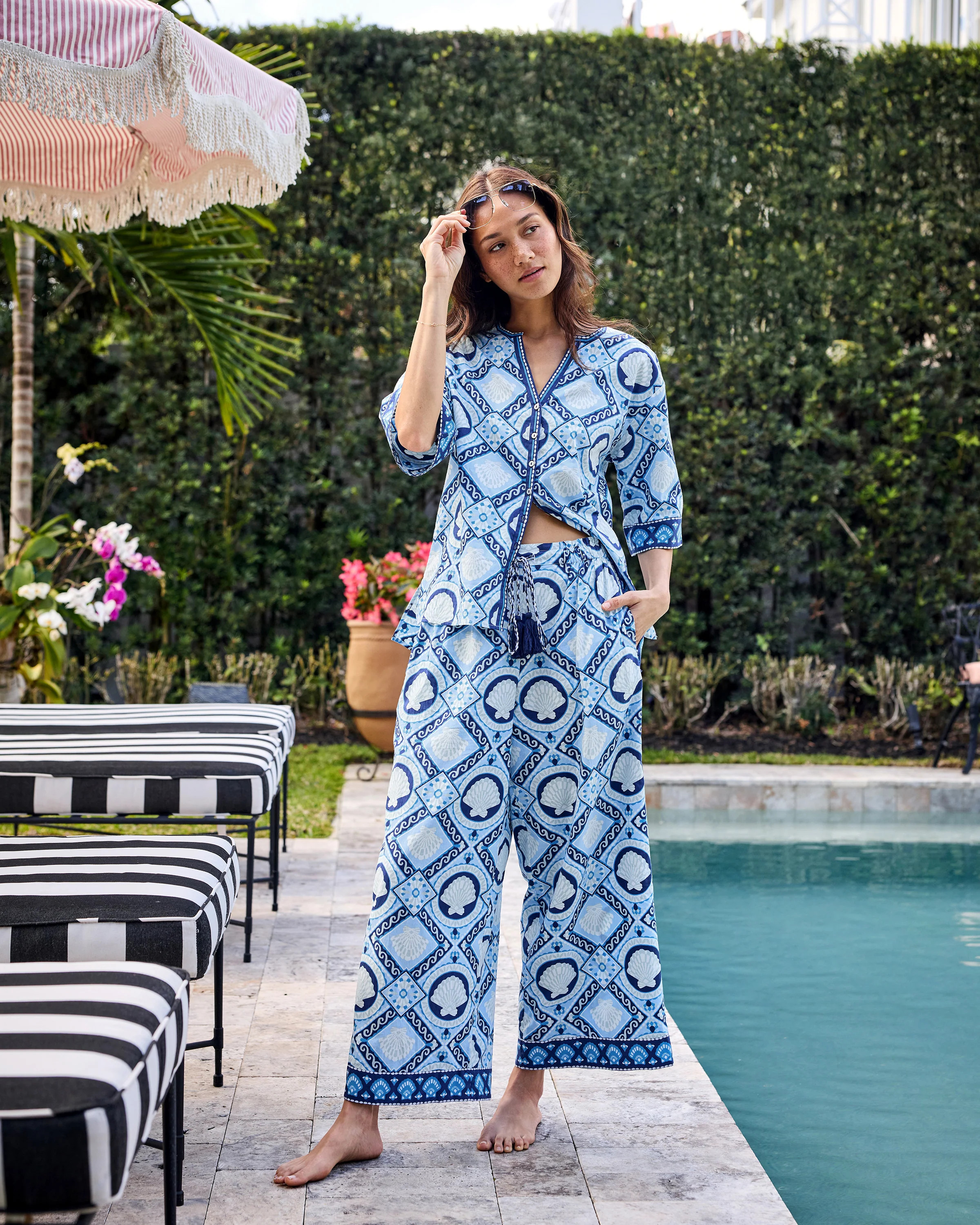 Tide & Tile - Nina Set - Seashell Blue | Printfresh