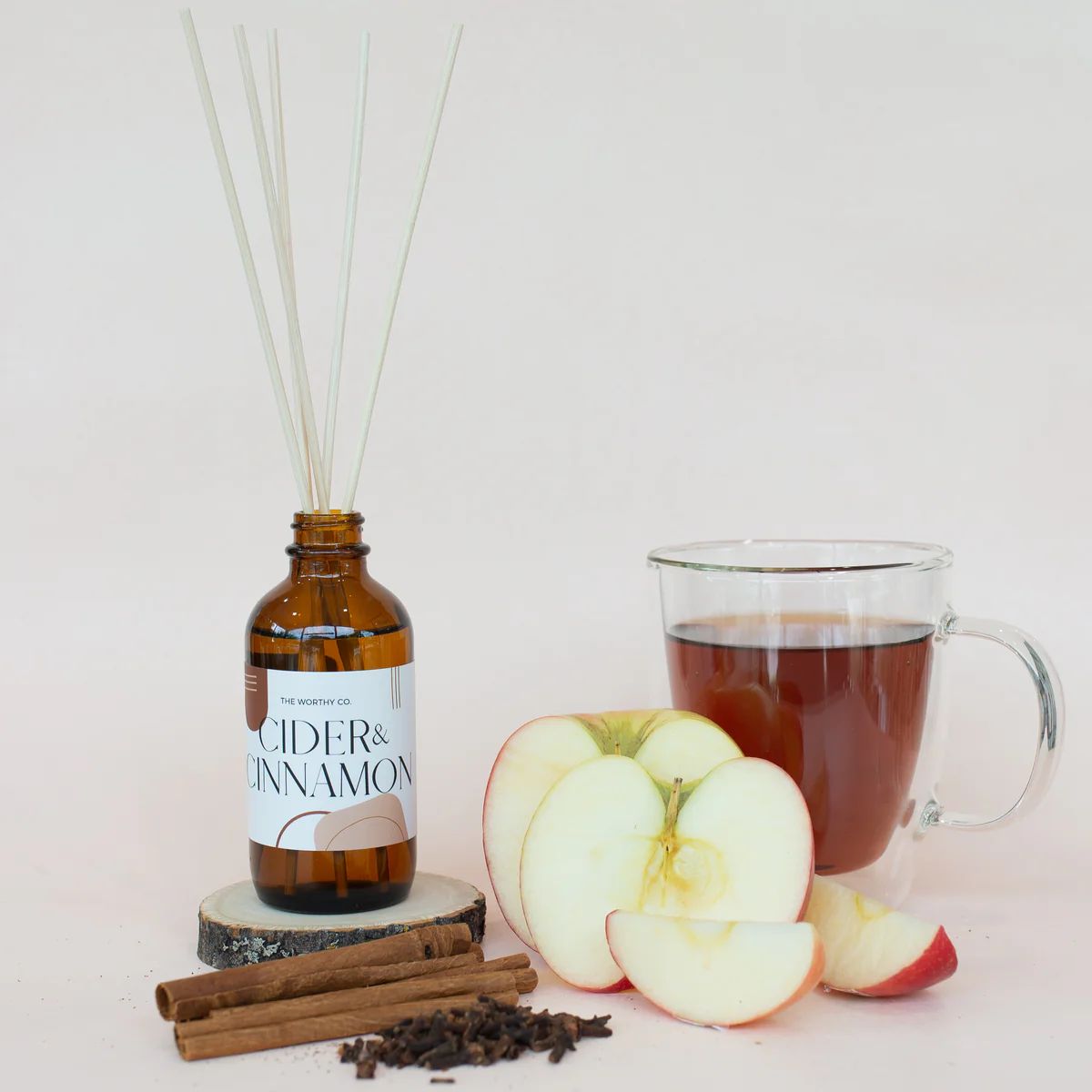 Reed Diffuser: Cider + Cinnamon | The Worthy Co.