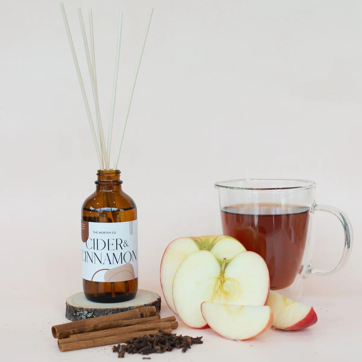 Reed Diffuser: Cider + Cinnamon | The Worthy Co.