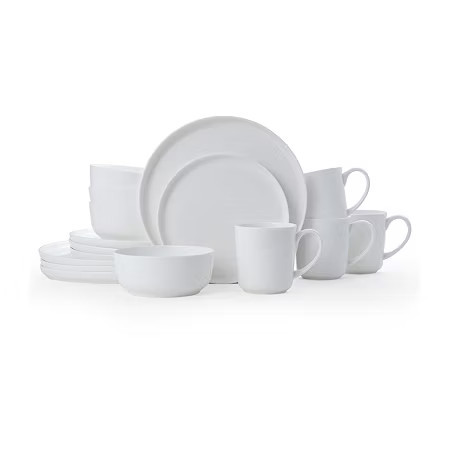 Mikasa Mikasa Sam 16-pc. Bone China Dinnerware Set, One Size, White | JCPenney