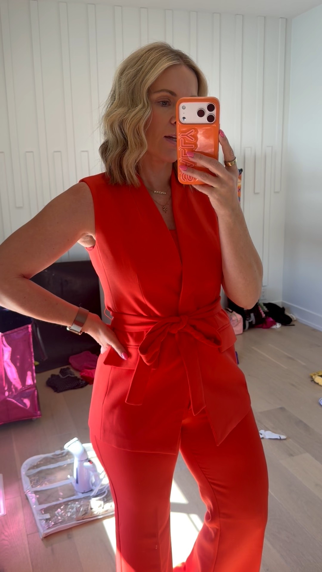 Love this orange!!! 🌷🍁 size 4 vest and size 8 pants! 

#LTKgrwm #LTKmomlife #LTKdayinmylife