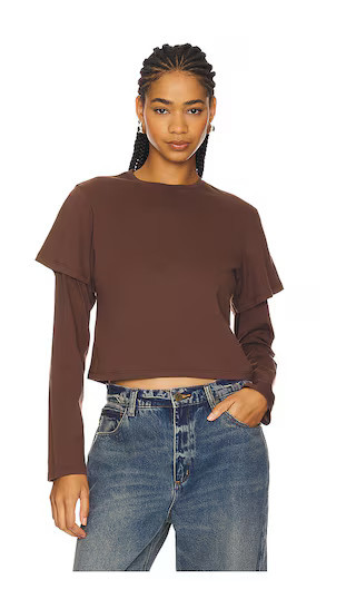 Still Here 2tee in Brown. - size L | Revolve Clothing (Global)