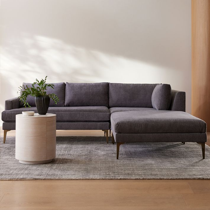 Andes 3-Piece Ottoman Sectional (90"–105") | West Elm (US)