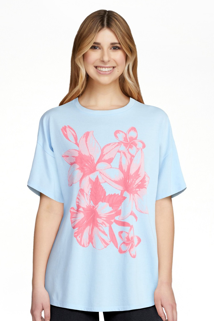 No Boundaries Washed Graphic Boyfriend Tee, Women's XXS-XXL | Walmart (US)