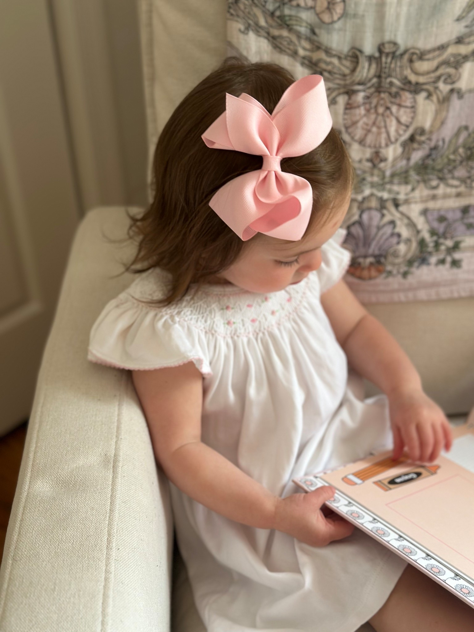 Baby girl outfit and bow - save 10% on Weeones bows with code samanthagailblog 

#LTKBaby #LTKFindsUnder50 #LTKKids