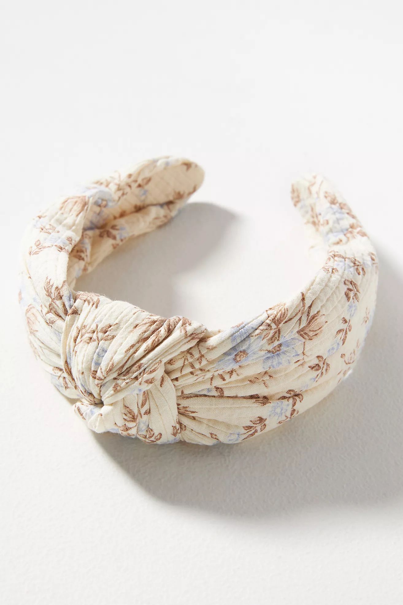 Everly Floral Quilted Knot Headband | Anthropologie (US)