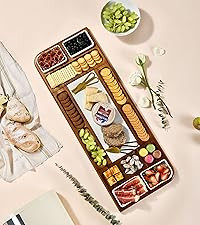Shanik Premium Marble Charcuterie Board - Magnetic Cheese and Meat Board, Double-Sided Serving Tr... | Amazon (US)