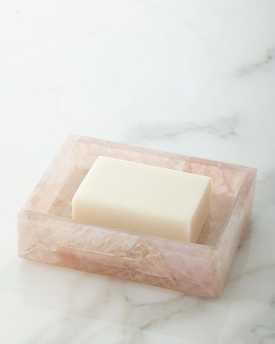 Rose Quartz Soap Dish | Neiman Marcus
