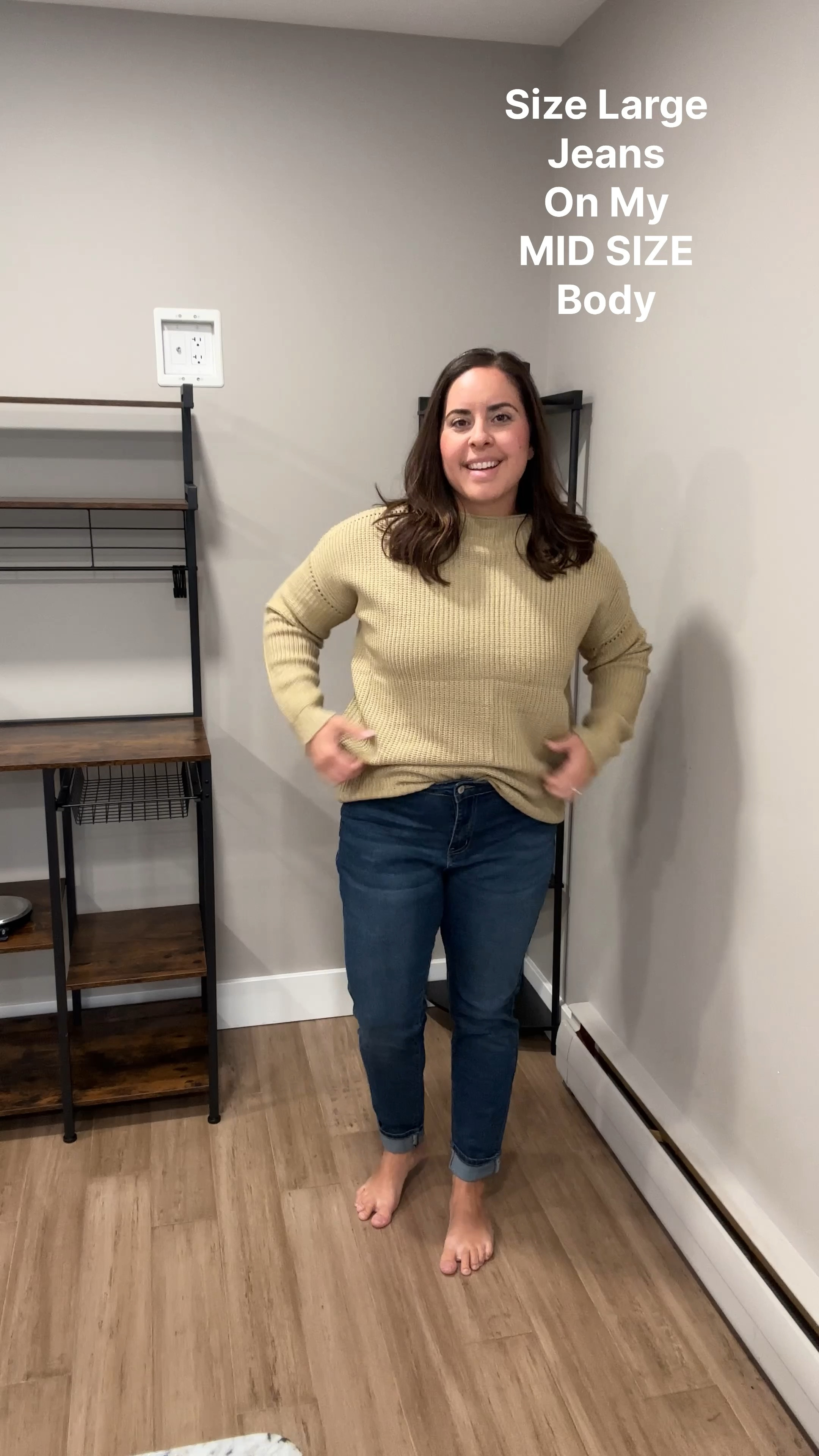 Large vs XLarge skinny jeans on a MID SIZE body 

#LTKVideo #LTKFindsUnder50 #LTKMidsize