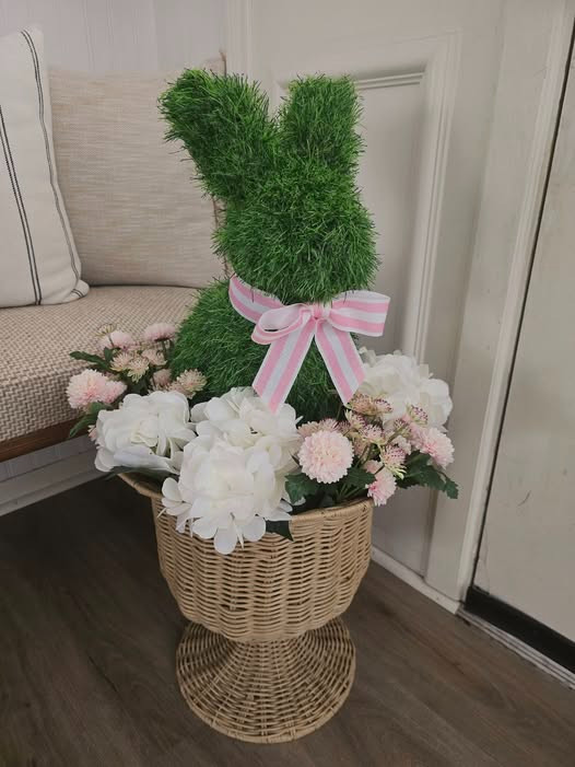 Love bunny season! 🐰
Dress up your planter with this sweet bunny and add a few floral bundles for the perfect spring touch! #LTKFinds
#LTKHome
#LTKStyle #HomeFinds
#DecorDeals
#NeutralHome
#CozyHome
#SpringDecor 

 