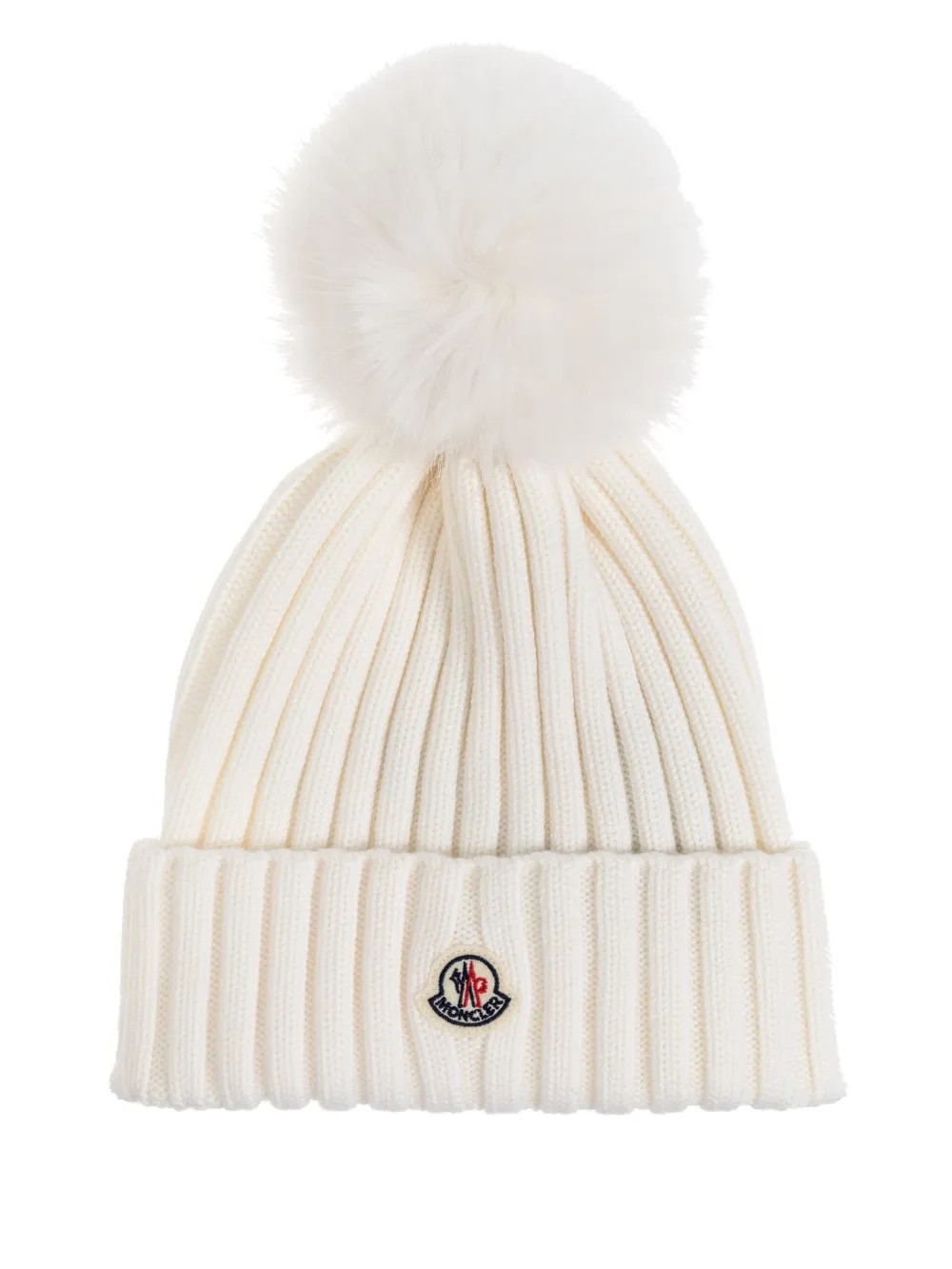 Moncler Pompom Beanie  | White | FARFETCH | Farfetch Global