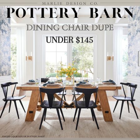 Pottery Barn Dining Chair Dupe | on sale now | back in stock | under $145 | pottery barn inspired | black dining chair | Westan dining chair | Walmart home | walmart dining chair | pottery barn look for less | dining table | dining chair | the look for less 

#LTKhome #LTKsalealert #LTKFind