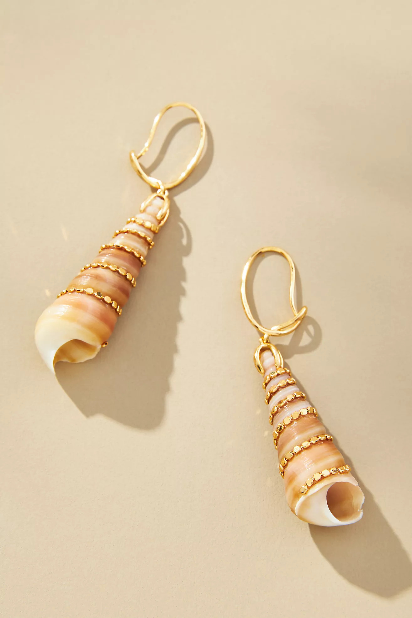 Long Shell Drop Earrings | Anthropologie (US)