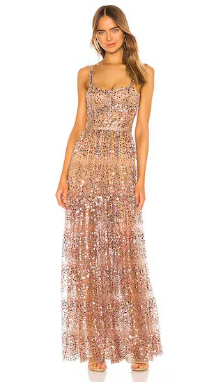 Runway Midnight Gown in Gold | Revolve Clothing (Global)