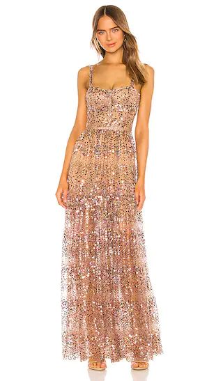 Runway Midnight Gown in Gold | Revolve Clothing (Global)