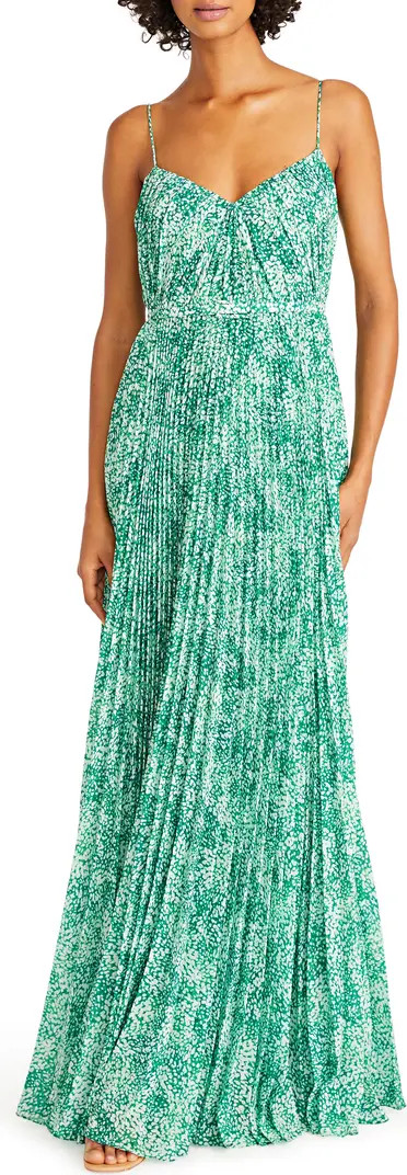 Sylvia Pleated Chiffon Gown | Nordstrom
