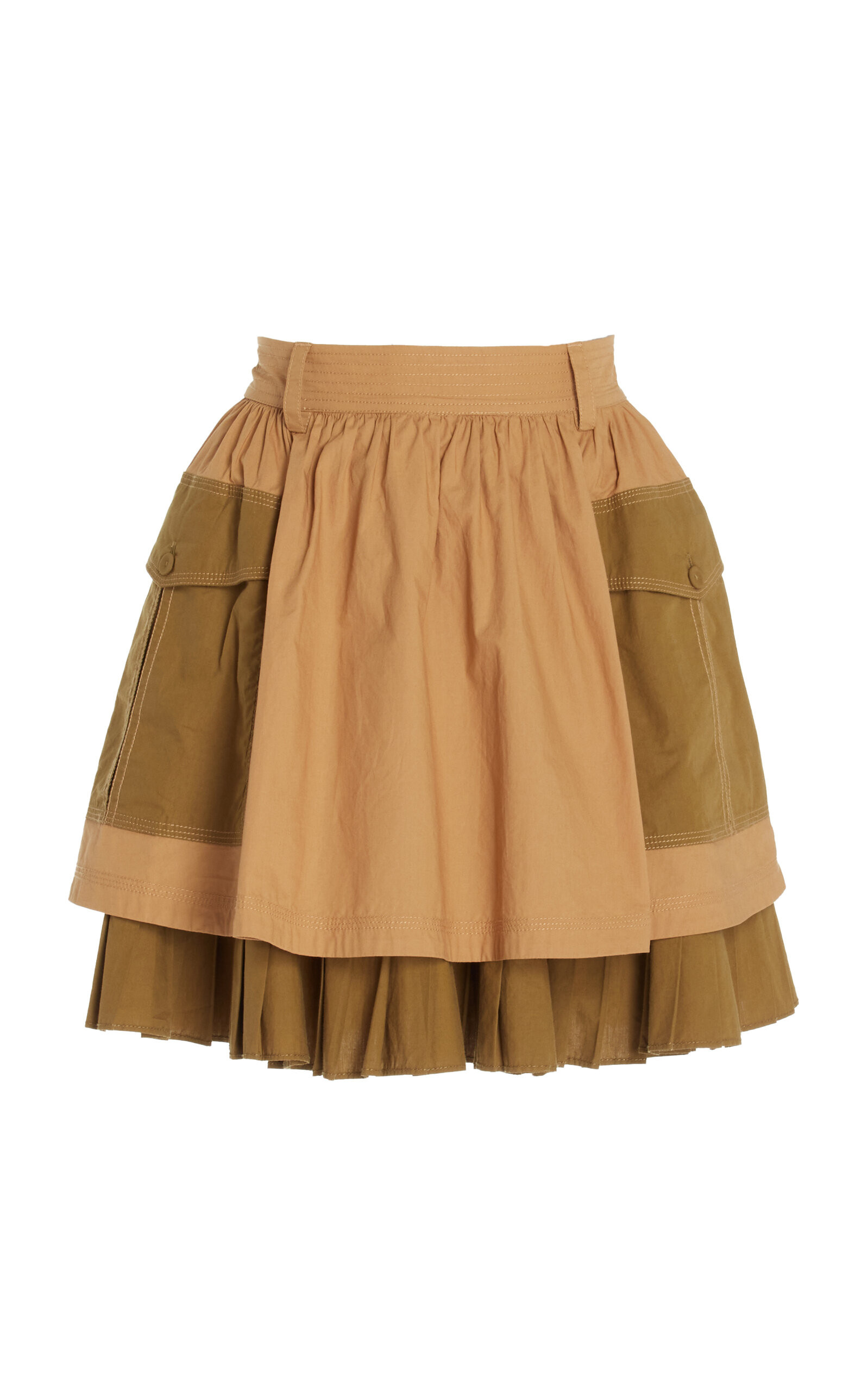 Ulla Johnson Jaqueline Pleated Cotton Mini Skirt - Moda Operandi | Moda Operandi (Global)