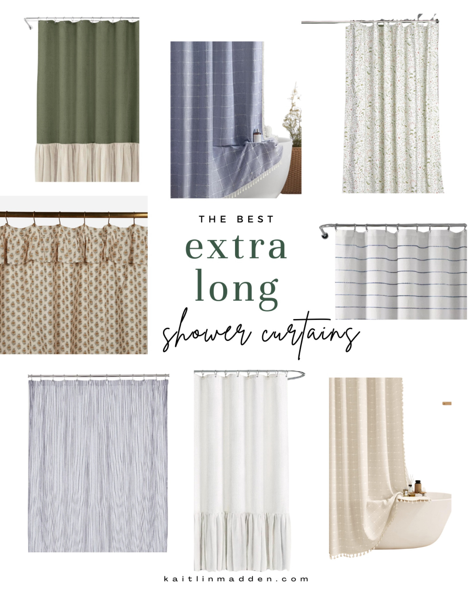 Why are extra long shower curtains so hard to find? I’ve been searching high and low for one for our kids bathroom, and I managed to find a handful of lovely options! 

#LTKHome