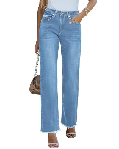 GRAPENT Blue Jeans for Women High Waisted Blue Jean Outfits for Women Women Blue Jeans Women's Blue Jeans Cute Clothes Western Outfit for Women Color Medium Blue Size M Medium Size 8 Size 10 | Amazon (US)